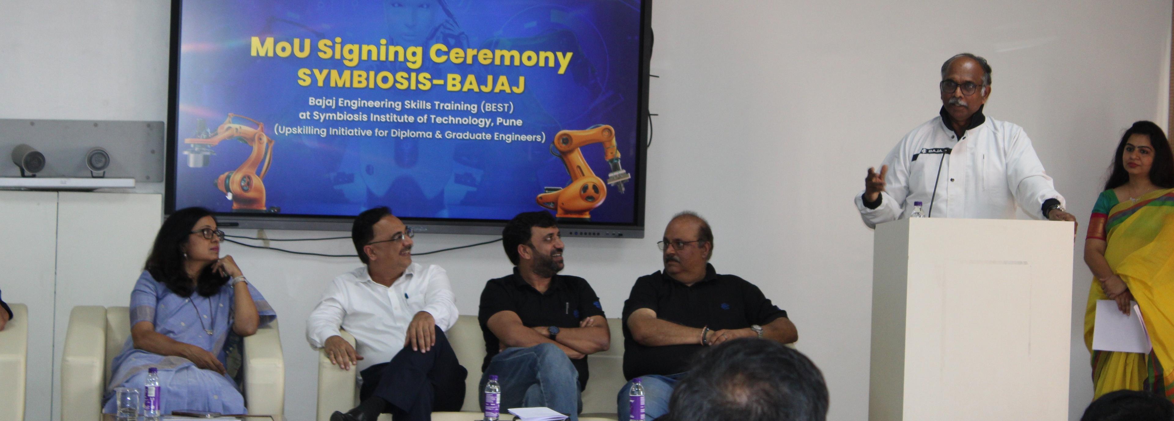 सिम्बायोसिस इंस्टीट्यूट ऑफ टेक्नोलॉजी ने बजाज ऑटो लिमिटेड के साथ समझौता-ज्ञापन पर हस्ताक्षर किए