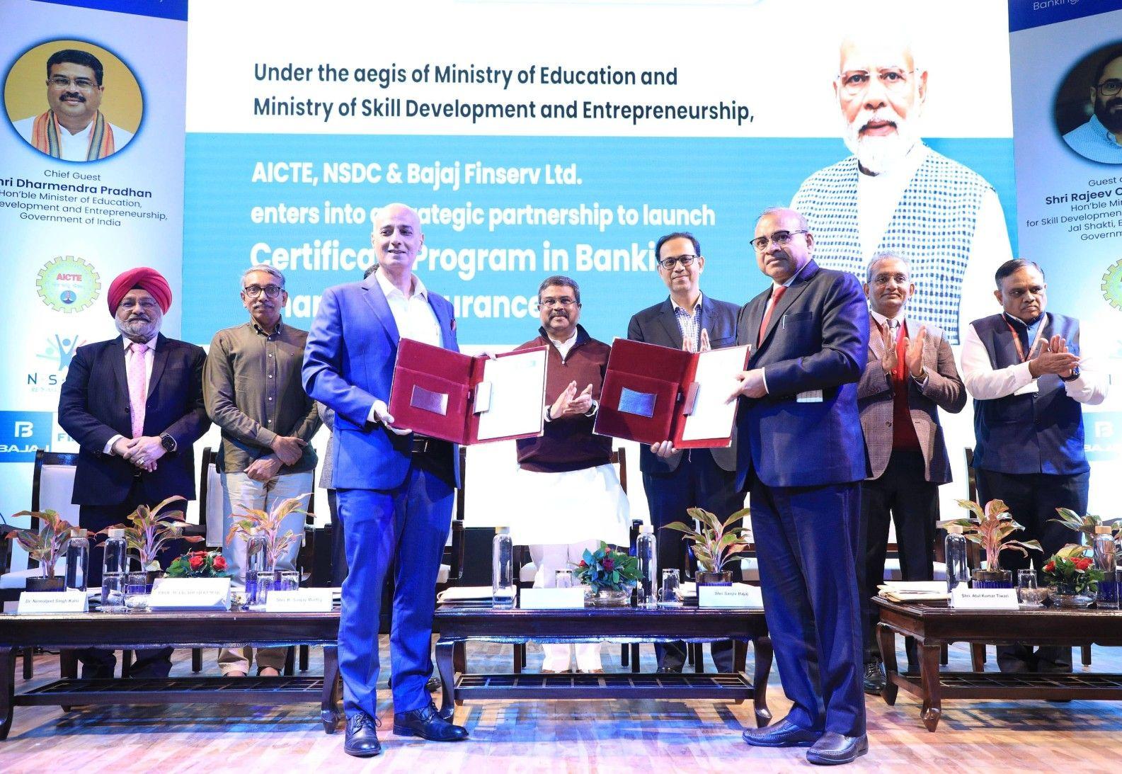 NSDC & Ministry of Education partner with Bajaj Finserv for skill development