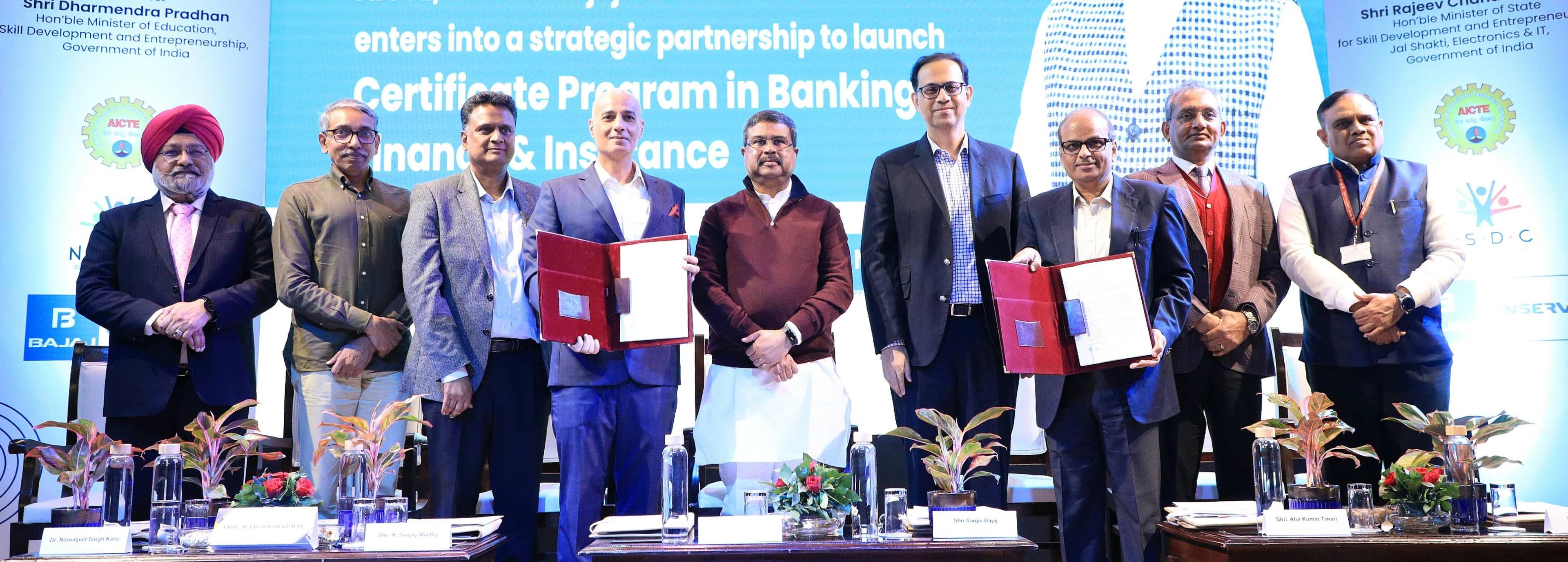 NSDC & Ministry of Education partner with Bajaj Finserv for skill development